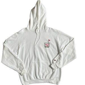 CHAMPION / BARSTOOL SPORTS SPITTIN CHICLETS WHITE PINK WHITNEY COCKTAIL HOODIE
